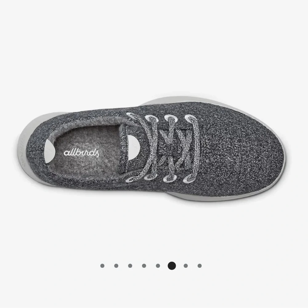 Allbirds Women's Wool Runners Natural Grey with Light Grey Sole 10